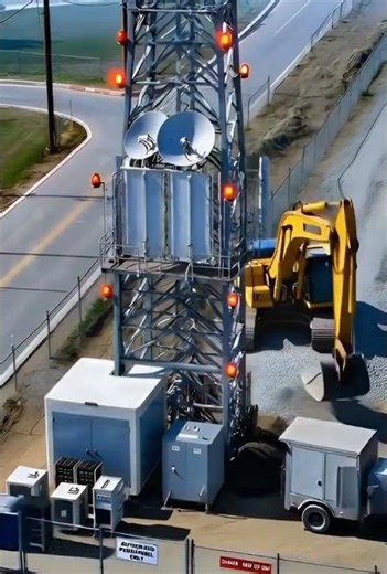 This Tower Connects Your Whole City?! 📡🌍 #shorts #techexplained #howitworks #telecom