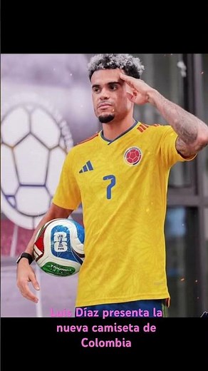 Luis Díaz presenta la nueva camiseta de la selección Colombia