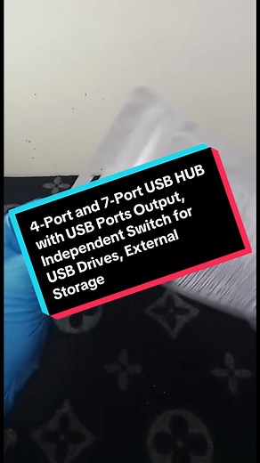 4-Port and 7-Port USB HUB with USB Ports Output, Independent Switch for USB Drives, External Storage, Keyboard, Mouse and Charging, Enhanced Safety Features#dealdrops #foryoupage❤️❤️ #flypシ #tiktokmadebuythis #foryoupage