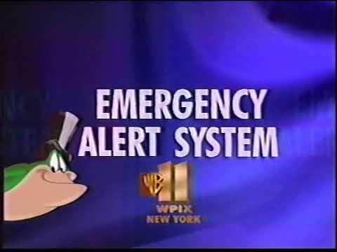 WPIX Emergency Alert System - Required Weekly Test (July 8, 2001)