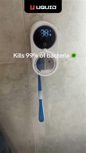Start living in 2077 with this Toothbrush UV Sanitizer 🤯 #tech #gadgets #cool #sale #unboxing