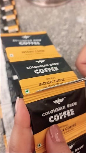 Trying A Colombian Coffee Brew Sachet For The First Time #shorts