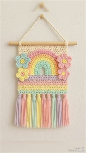 Charming different types of color scheme of crochet pattern of decorations wall hangingideas designs
