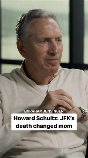 4.5K views · 44 reactions | Howard Schultz looks back on the memory of his mother taking him to see a speech by President John F. Kennedy and recalls the impact of his assassination on her #howardschultz #jfk #business | Graham Bensinger | Facebook