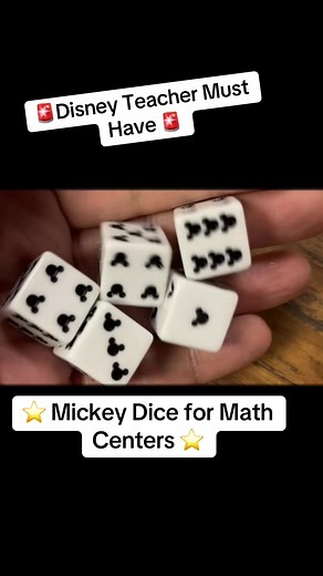 Mickey Mouse Themed Dice for Math Centers