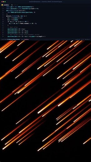 Meteor shower #coding #frontend #javascript #css