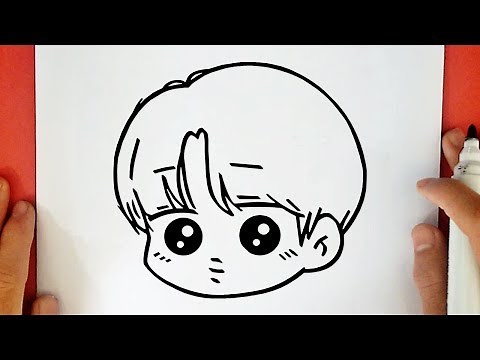 COMO DIBUJAR A JIMIN DE BTS KAWAII