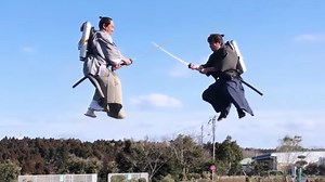 Samurai Sword Fight in Midair with (Real?) Jetpacks