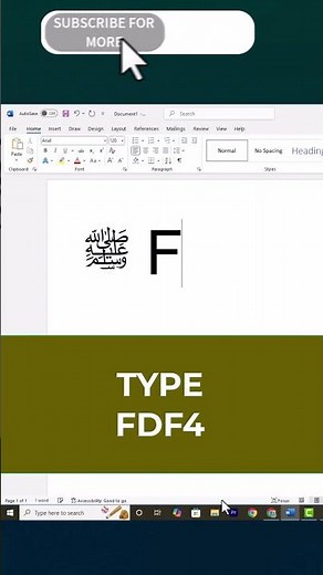 📝 Secret Arabic Letters Trick in MS Word! 🇸🇦 Easy & Fast Shortcut!