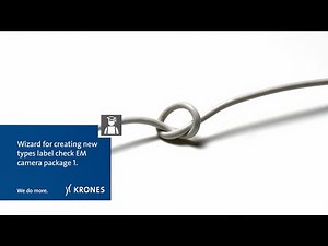 Krones Checkmat – Wizard creates new type @ LabelCheck EM camera package 1