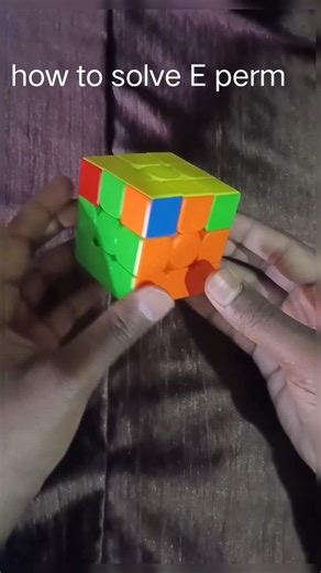 how to solve E perm by practicing under 2 seconds #extensionmethods #rubikscube