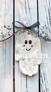10K views · 115 reactions | Halloween keepsake  ghost handprint I...