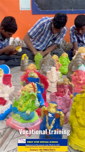 skill development through our Vinayagar painting vocational training activity #vinayakachavithi