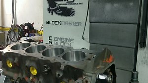 Cutting O-Ring Grooves in a Big Block Chevy with the T&S CNC Block Machine. Once set up, this thing flies through the process! | Advanced Engine Machine