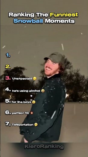 Ranking The Funniest Snowball Moments #snowball #funnymoments #shorts
