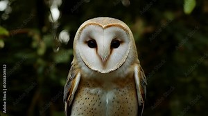 Barn Owl in this mesmerizing headshot. This detailed look highlights the mysterious charm of the Barn Owl, making it perfect for bird enthusiasts, wildlife photographers, and nature lovers