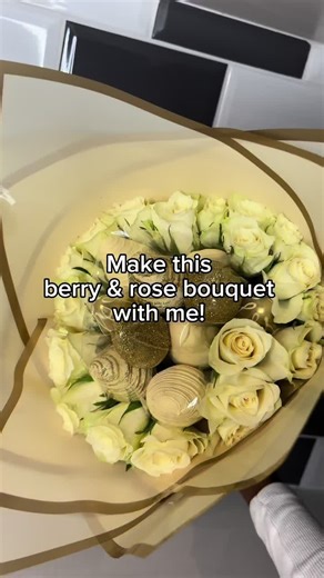 Strawberry & Rose Bouquet: Edible Arrangements for Chocolate Lovers