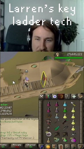 Advanced pking tech: how ladders work | Pking Tutorial #twitch #pk #osrs