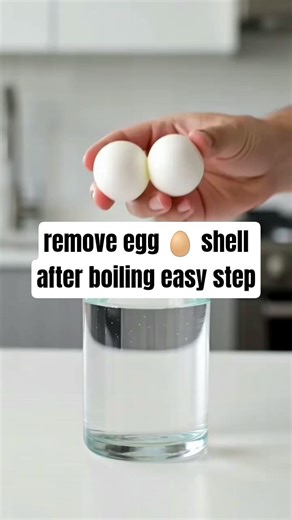 remove egg 🥚 shell after boiling easy step