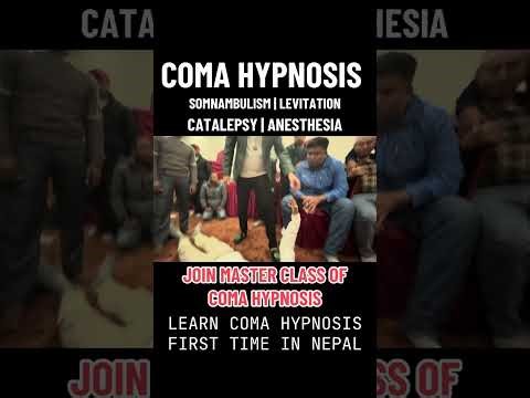 Join my Master class of COMA HYPNOSIS | Learn the secrets of COMA HYPNOSIS |WhatsApp: +9779851056942