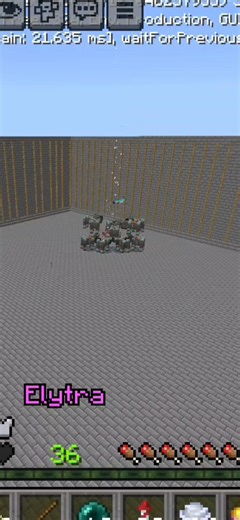 POV: You're a security camera watching someone Elytramace #minecraft #minecraftgameplay #mojang