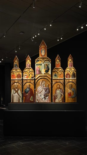 Join curator Stephan Wolohojian and conservator Alan Miller as they guide us through the extraordinary details of Pietro Lorenzetti’s altarpiece for Santa Maria della Pieve in Arezzo. Did you know that the back of the altarpiece, darkened by time, still bears marks of its original making, including nail holes and cutting tool traces? Explore the artistry behind this polyptych—from its vertical boards aligned with inset dowels to its concealed seams and intricate structural supports. Visit the "S