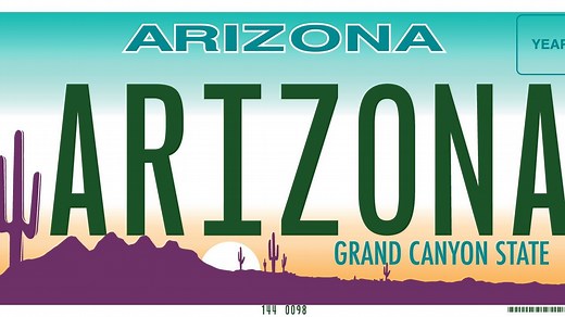Arizona only requires vehicles have 1 license plate. Why is that?