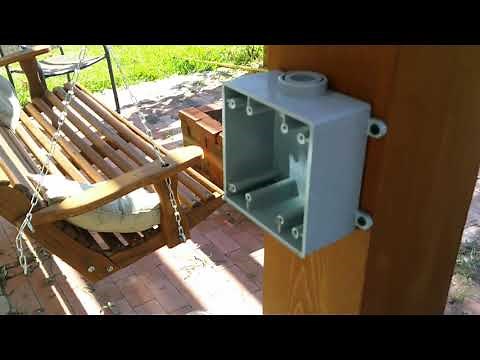 DIY adding power to a outdoor structure Pergola, Gazebo, etc Part 1