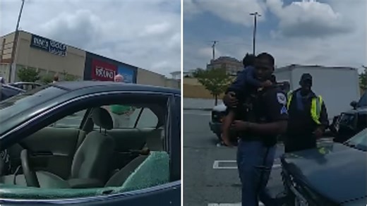 Video: US cops break car window to rescue children crying inside heat-trapped vehicle