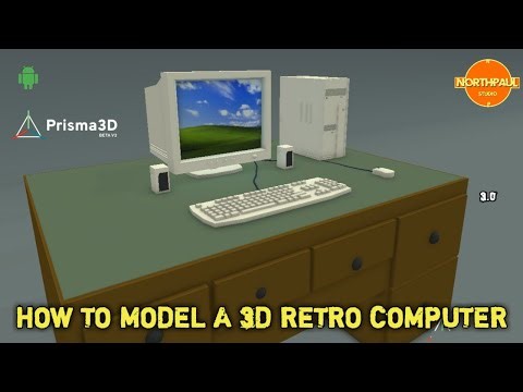 HOW TO MODEL A 3D RETRO COMPUTER USING PRISMA 3D 3.0 VERSION