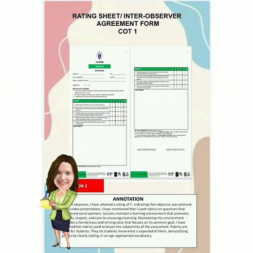 RPMS Objective #6 with sample MOVs and Annotation