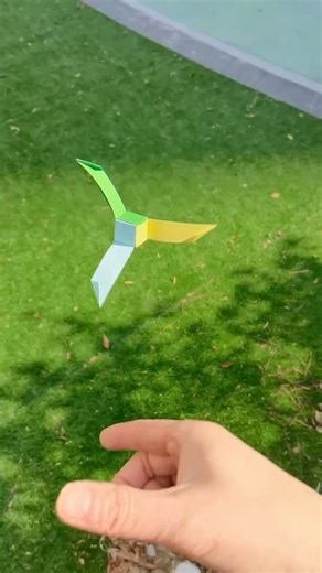 Easy Origami Flying Spinner 🚁