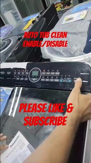 Panasonic Auto Tub clean - Enable/Disable #panasonic #autotubclean #washingmachine #appliances