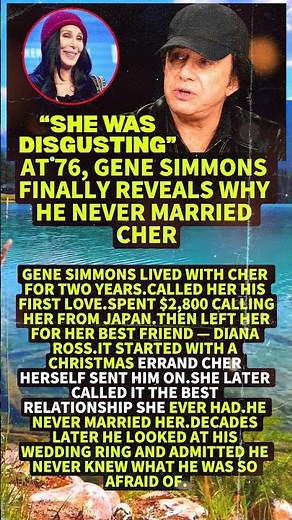 At 76, Gene Simmons FINALLY Reveals Why He Never Married Cher #shorts #viral