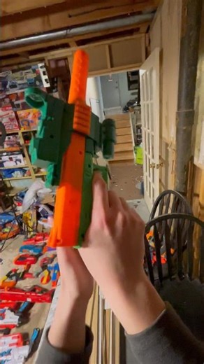 POV Nerf Pistol With Attachments! #shorts