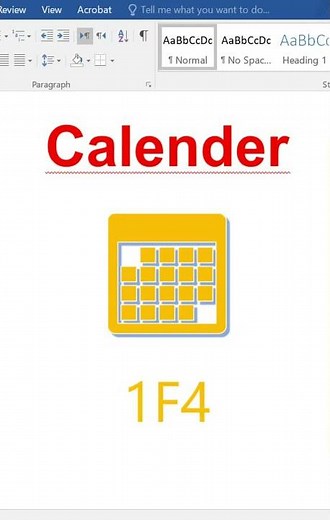 How to type the Calendar symbol in Word? 📅 #usa #asmr #shortsfeed #timelapse