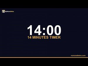 14 Minute Timer — 14 Minute Countdown Timer with Alarm