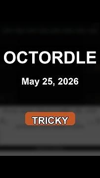 Octordle #1682: Worked for It: Solved in 10 (May 25)