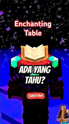 Misteri Enchanting Table di Minecraft #minecraft #enchantingtable #shorts