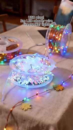LED copper wire firecracker lights for Christmas decoration.🎉🔥✨ | Foldpileup