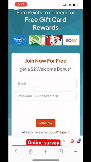 MYPoints survey