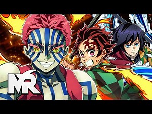 Akaza vs Tanjiro & Tomioka (Demon Slayer) | Castillo Infinito | MegaR
