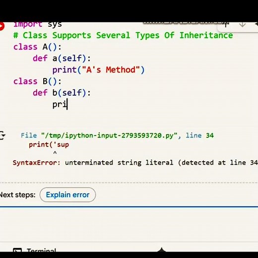 Python Classes Inheritance #python #coding #learnpython #programming