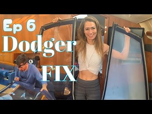 Ep 6: Dodger Fix, DIY Sailboat Windshield Repair With Sailrite Sewing Machine