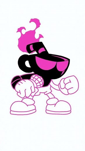 Dibujando a CUPHEAD Nightmare #Short - Drawing Cuphead Nightmare | FRIDAY NIGHT FUNKIN'