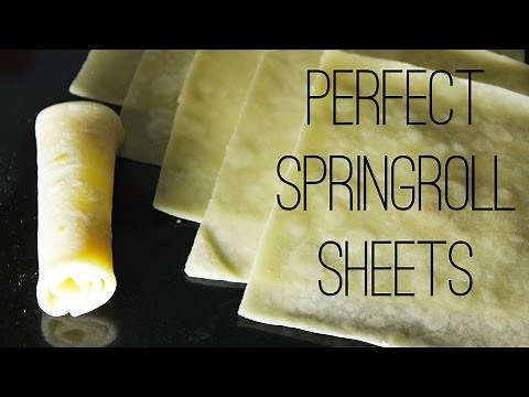 Spring Roll Sheets | Homemade Spring Roll Wrappers/Skins For Your Snacks | Kanak's Kitchen