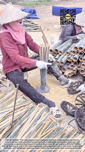 Traditional Bamboo Craft Turning Simple Bamboo Into Useful Tools #9work