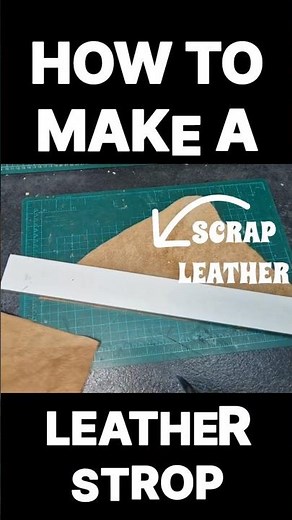 HOW TO MAKE A LEATHER STROP #Whittling, #thankyou, #WhittlingForBeginners, #CarvingTutorial, #wood