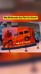 Mercedes Sealed a $3M Car Forever in Amber! mercedes created history by sealing a $3m g-class inside amber. inspired by jurassic park, this $2 billion project turned a classic 1979 mercedes into a living fossil. what do you think future people will say when they find it? #mercedes #gclass #luxurycars #shorts #carfacts #supercars #history #viral #reels #didyouknow #instareels #tranding #viralshorts #amazingfacts | HiddenLogic