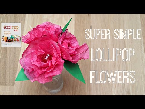 EASY Lollipop Flowers DIY